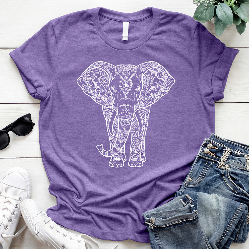 Floral Elephant Tee