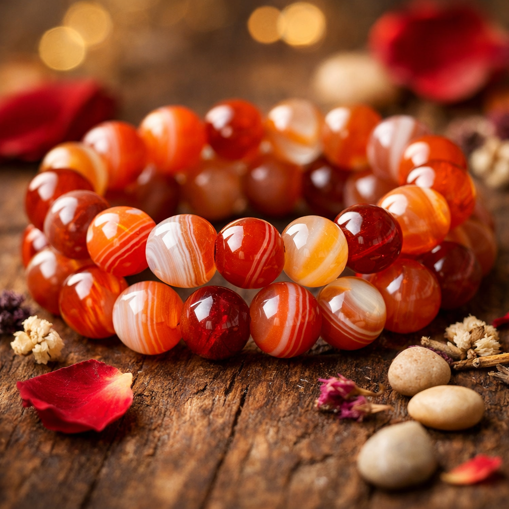 Romantic Banded Agate Bracelet
