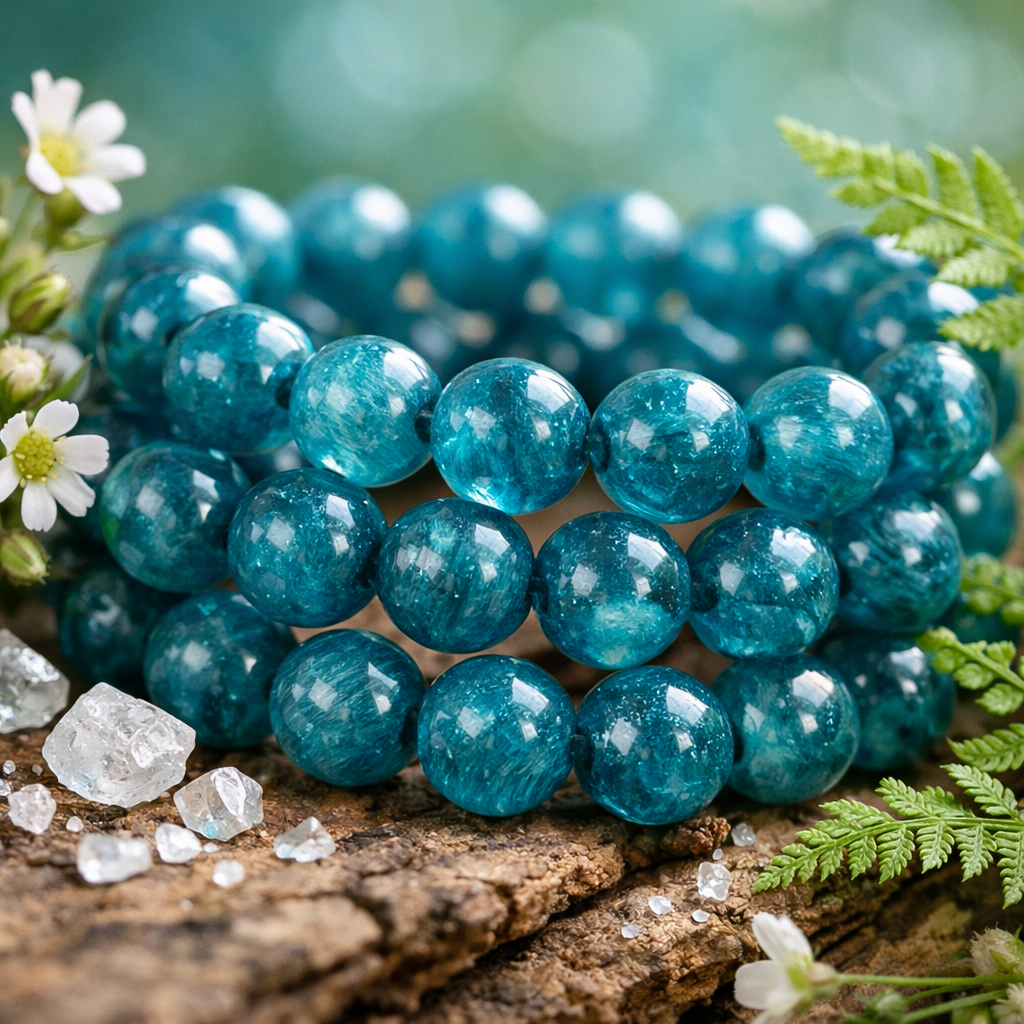 Charm & Aura Blue Apatite Bracelet