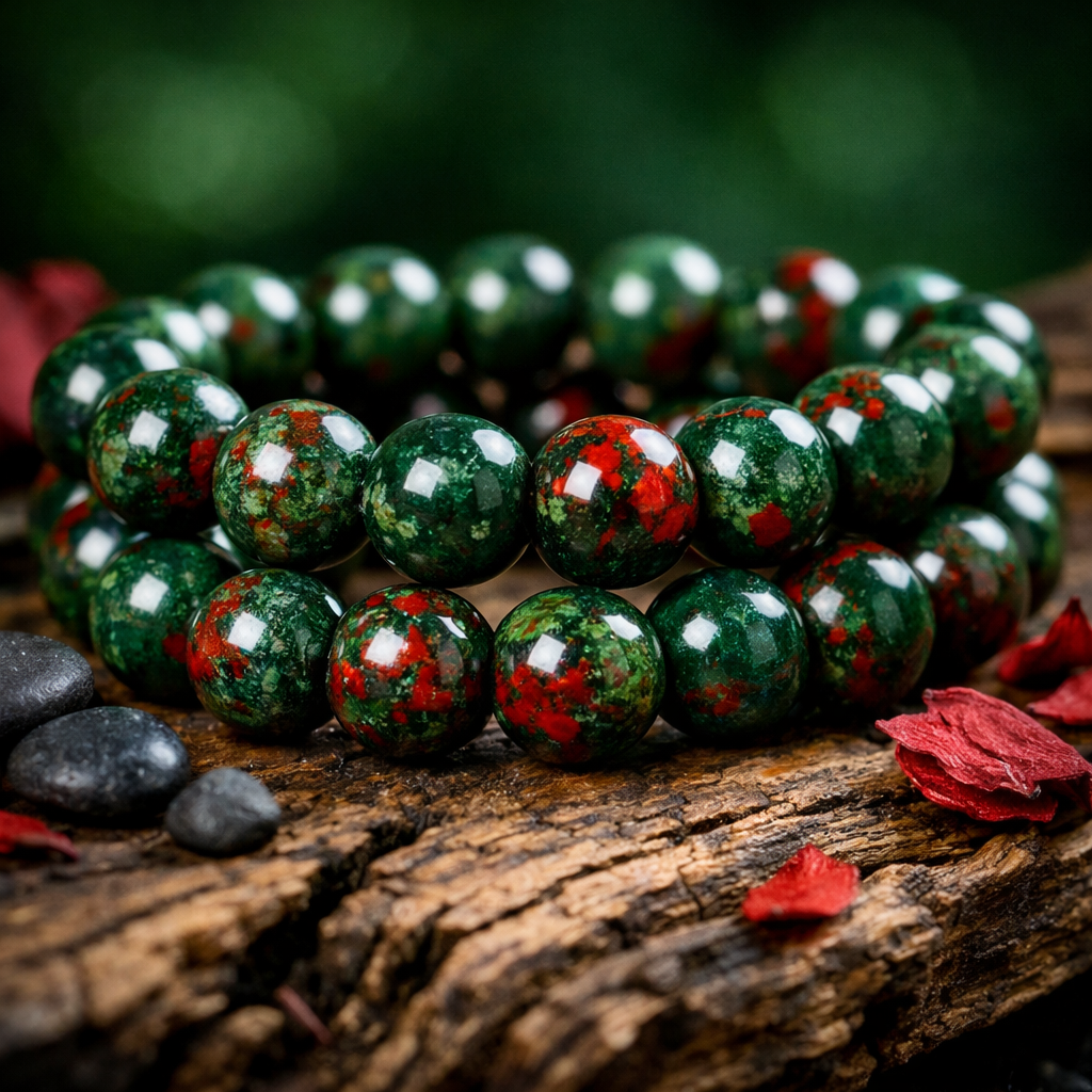 Courage Dragon Bloodstone Bracelet