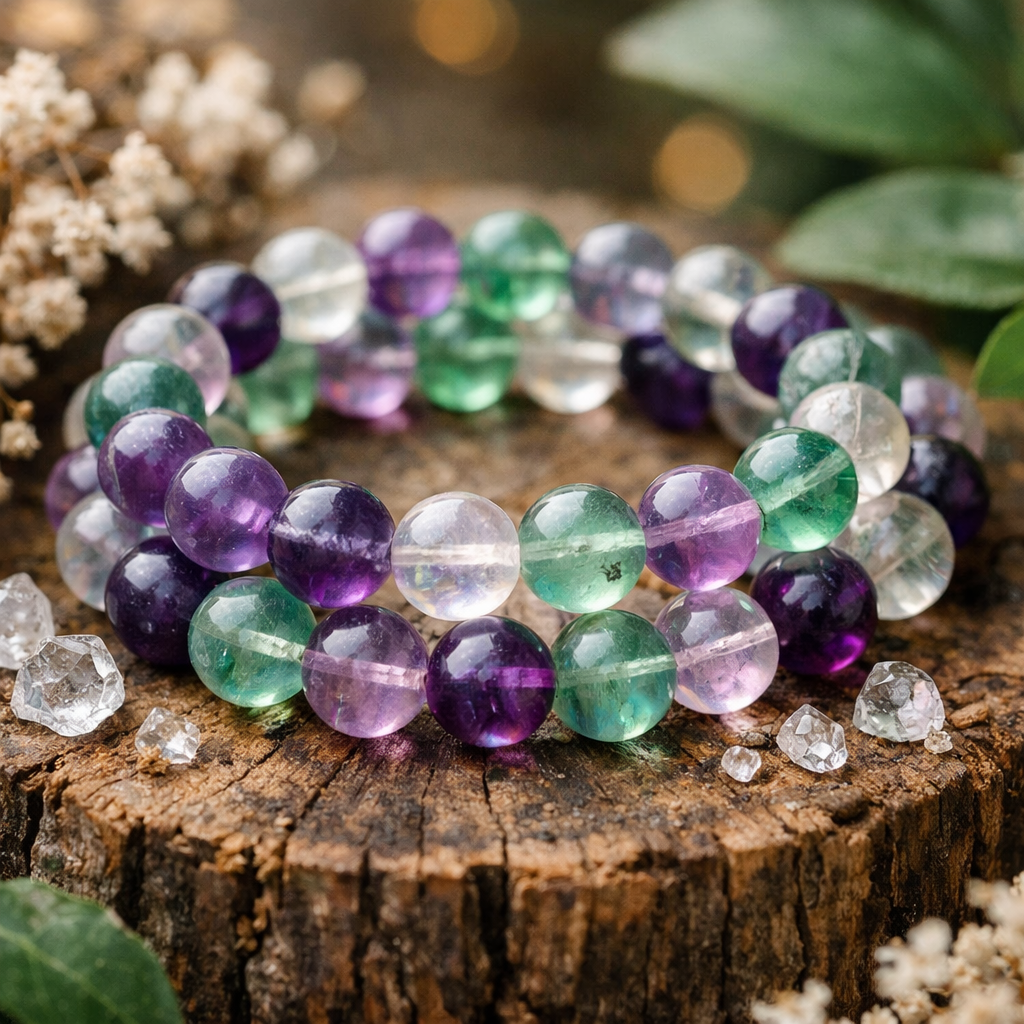 Strive & Clarity Fluorite Bracelet