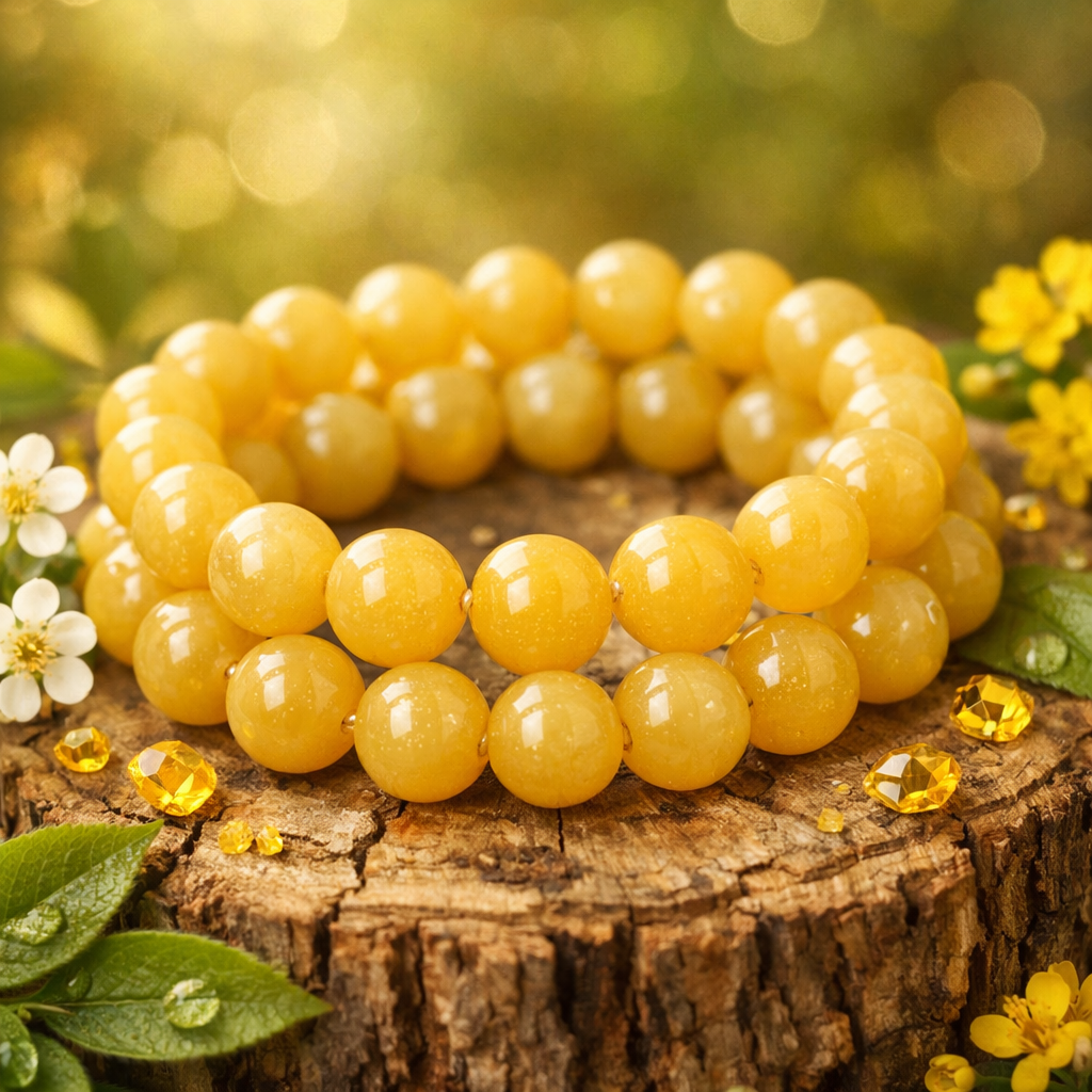 Friendship & Joy Lemon Jade Bracelet