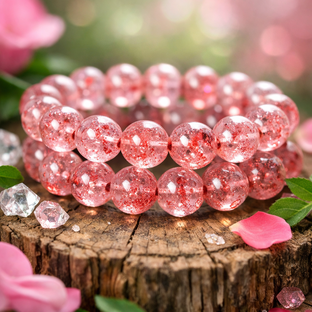 Personal Charisma Strawberry Quartz Bracelet