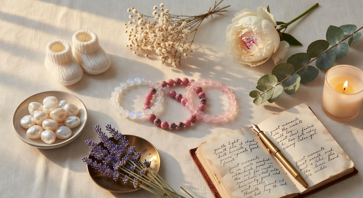 Crystals for New Moms: 7 Stones for Postpartum, Patience, and Sleep