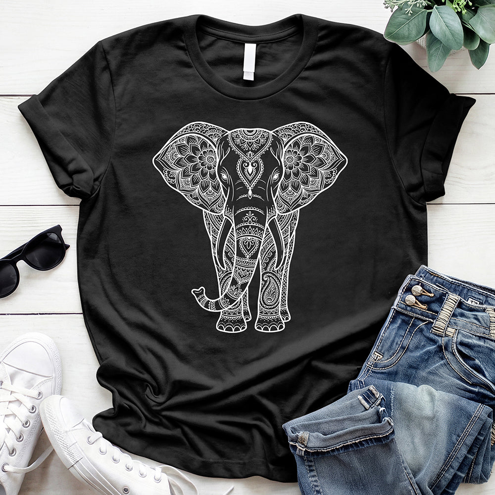 Floral Elephant Tee
