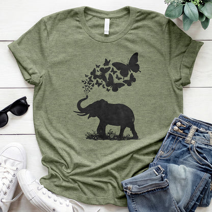 Floral Elephant 2 Offer — Heather Military Green