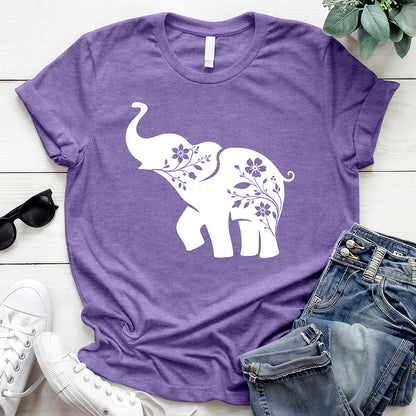 Floral Elephant 3 Tee