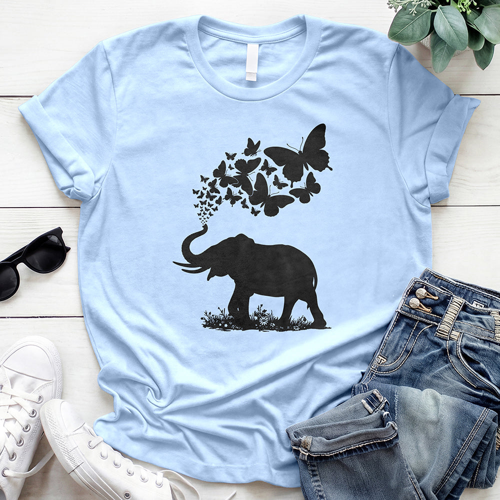 Floral Elephant 2 Offer — Light Blue