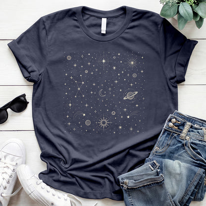 Celestial Stars Tee — Navy