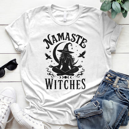 Namaste Witches Tee — White