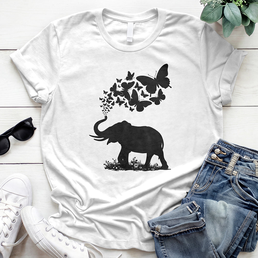 Floral Elephant 2 Offer — White