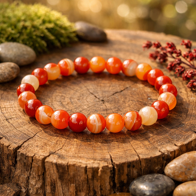 Romantic Banded Agate Bracelet
