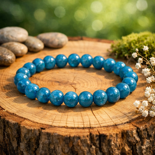 Charm & Aura Blue Apatite Bracelet