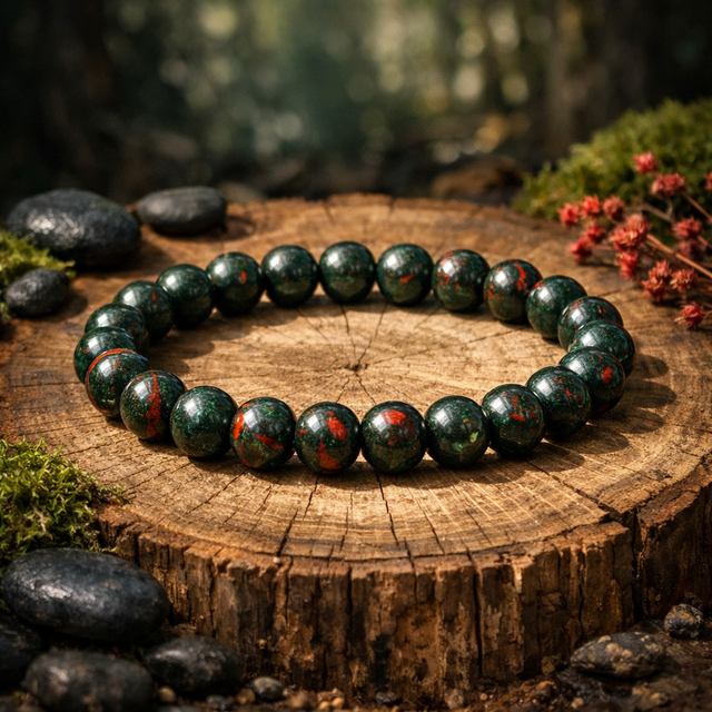 Courage Dragon Bloodstone Bracelet