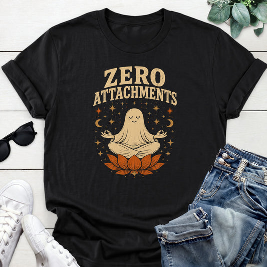 Meditating Ghost Tee — Black
