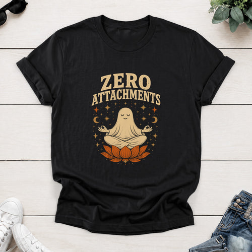Meditating Ghost Tee — Black