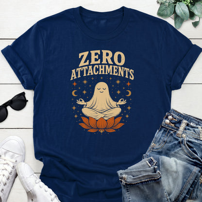 Meditating Ghost Tee — Navy