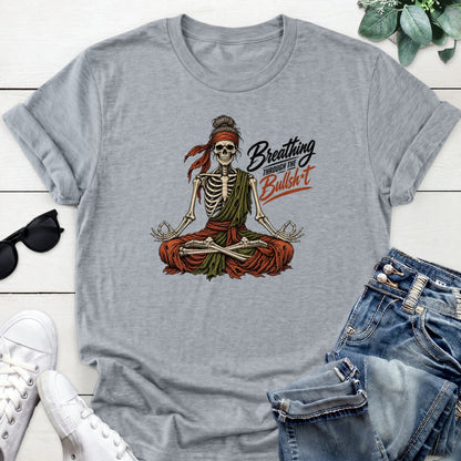 Breathing Through The BS Tee — Sports Gray