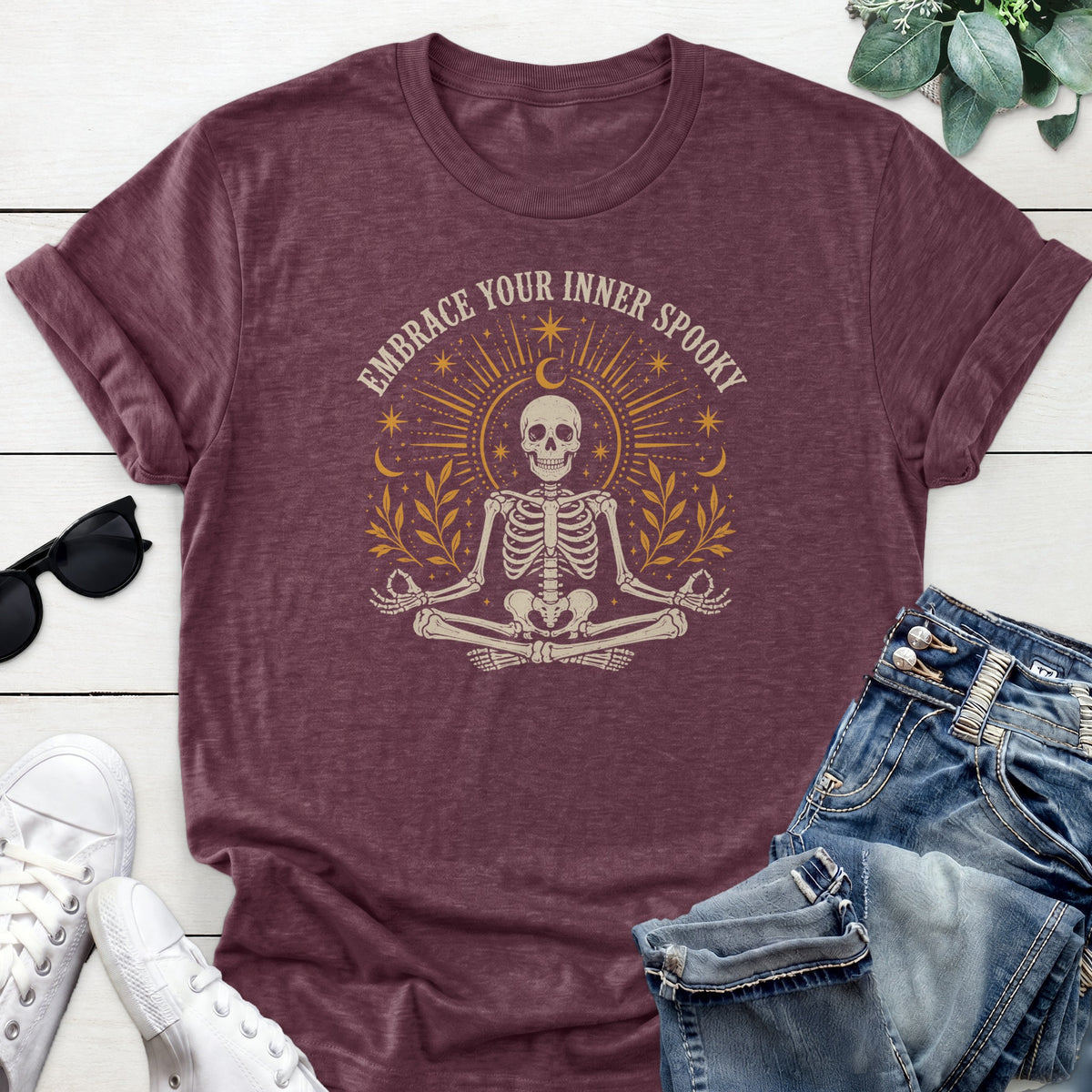 Embrace Your Inner Spooky Tee — Heather Maroon