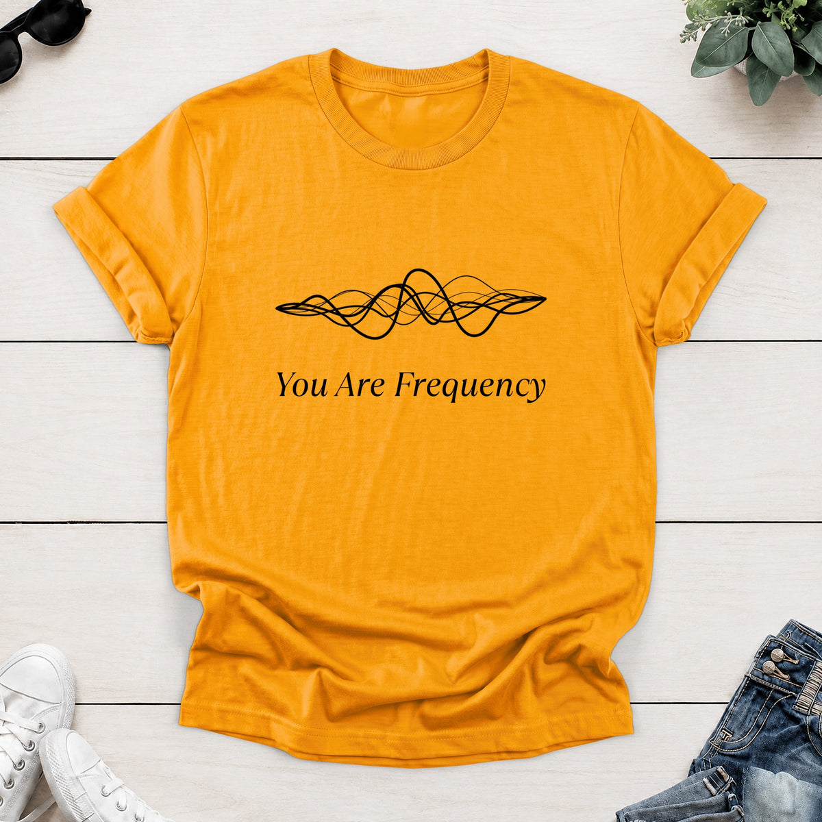 You Are Frequency Tee — Gold