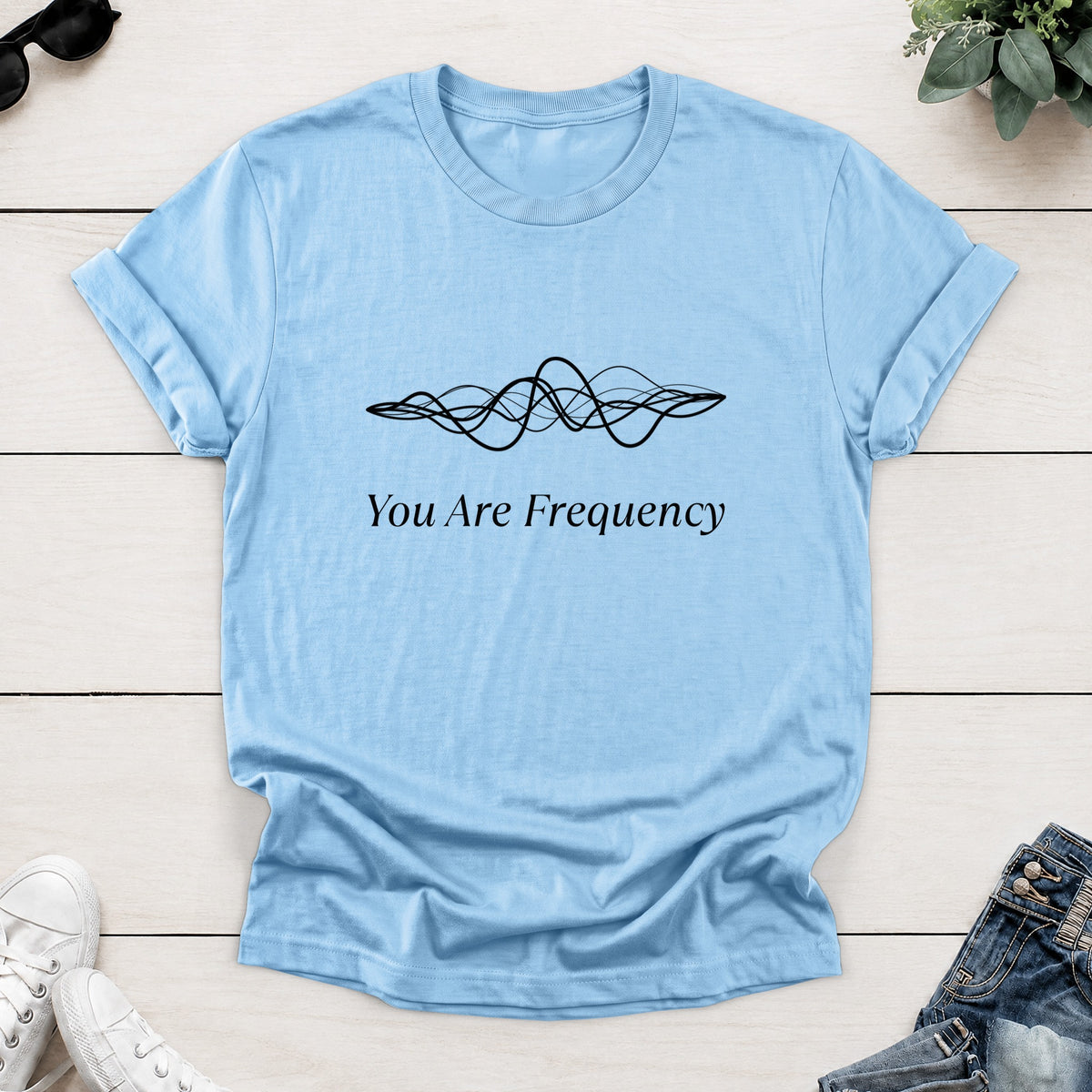 You Are Frequency Tee — Light Blue