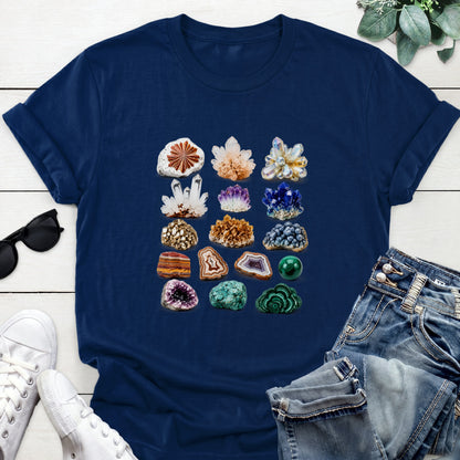 Crystal Gemstone Tee — Navy