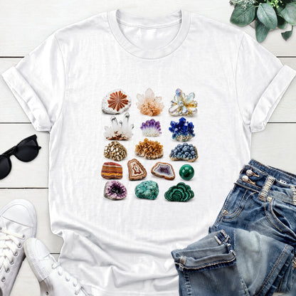 Crystal Gemstone Tee — White