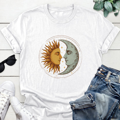 Sun And Moon Tee — White