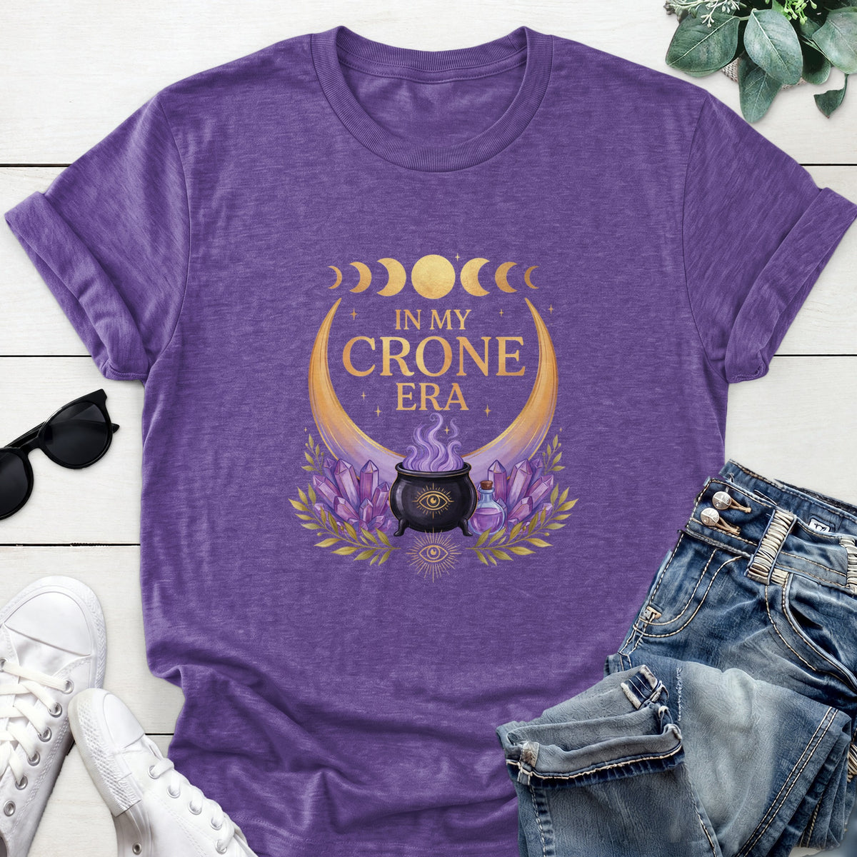In My Crone Era Tee — Heather Purple