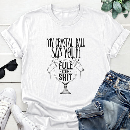 Sarcastic Crystal Ball Tee — White