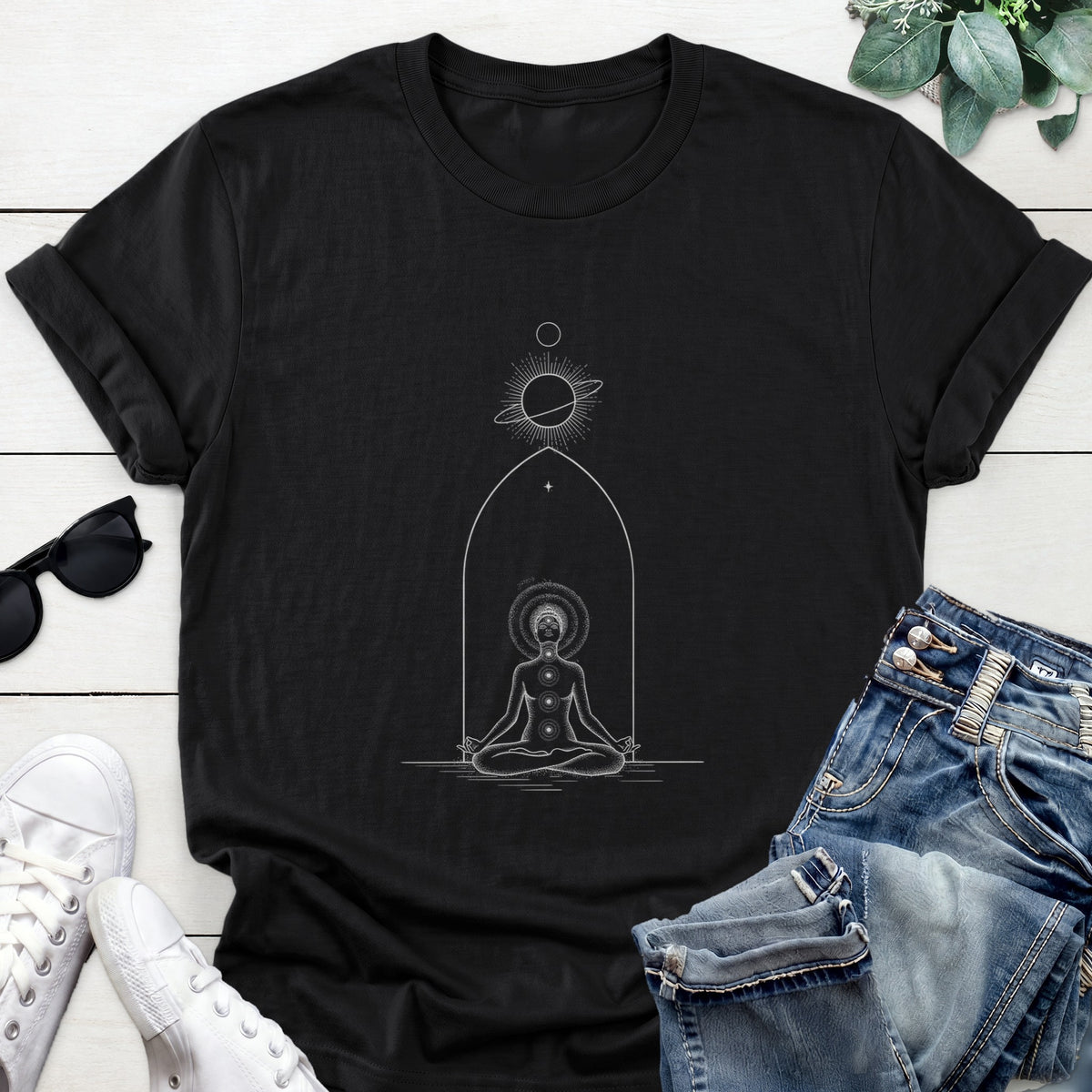 Cosmic Meditation Tee — Black