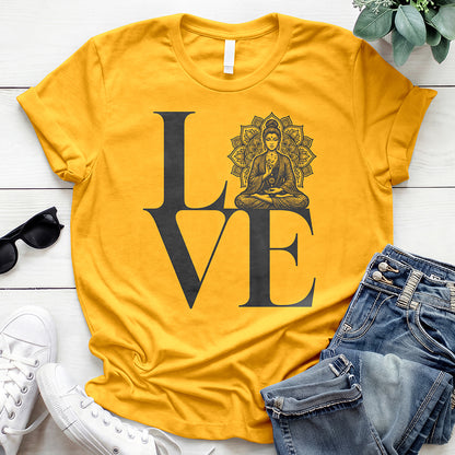 Love Meditation Tee - Gold