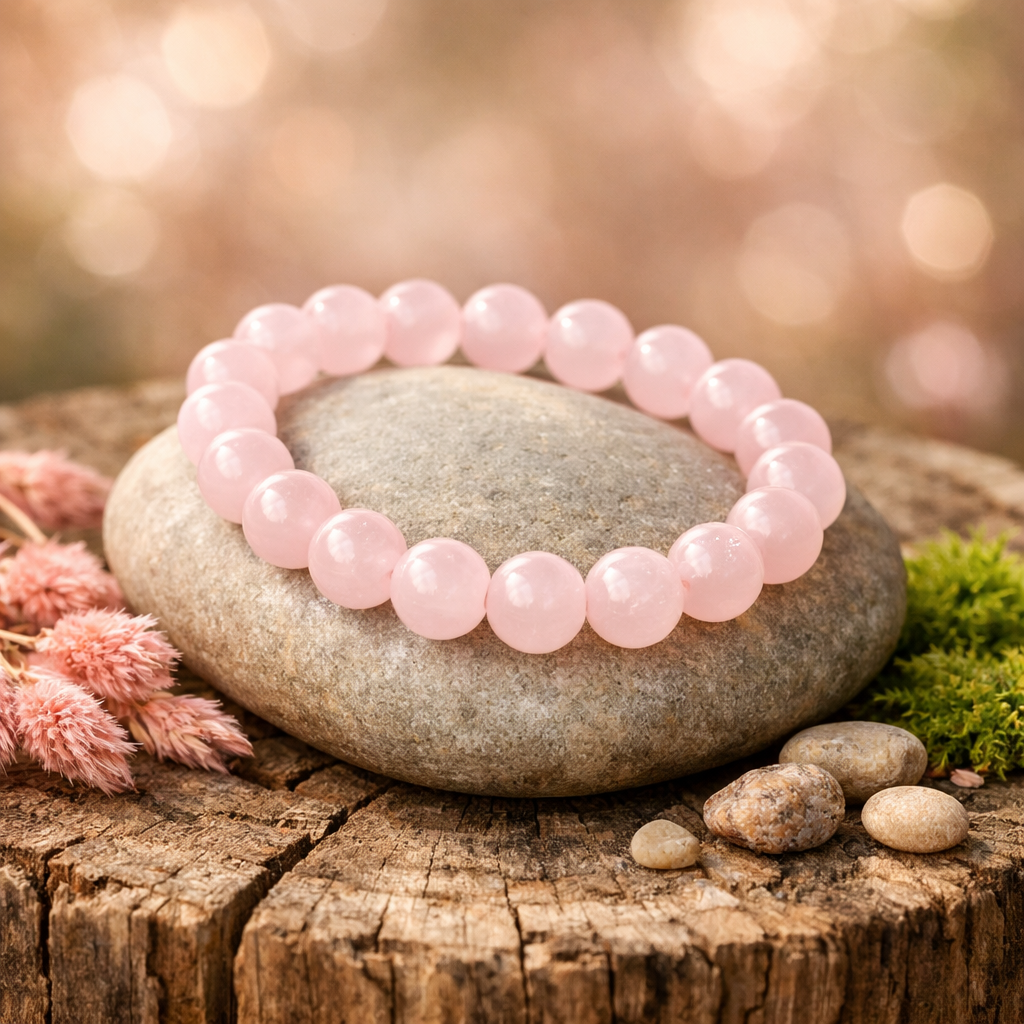 Business & Prosperity Rose Quartz Bracelet - Exclusive Offer