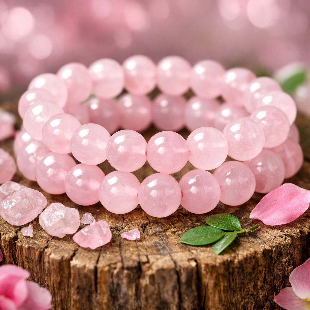 Business & Prosperity Rose Quartz Bracelet - Exclusive Offer