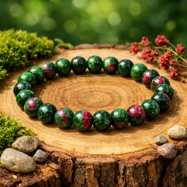 Beautiful Ruby Zoisite Bracelet