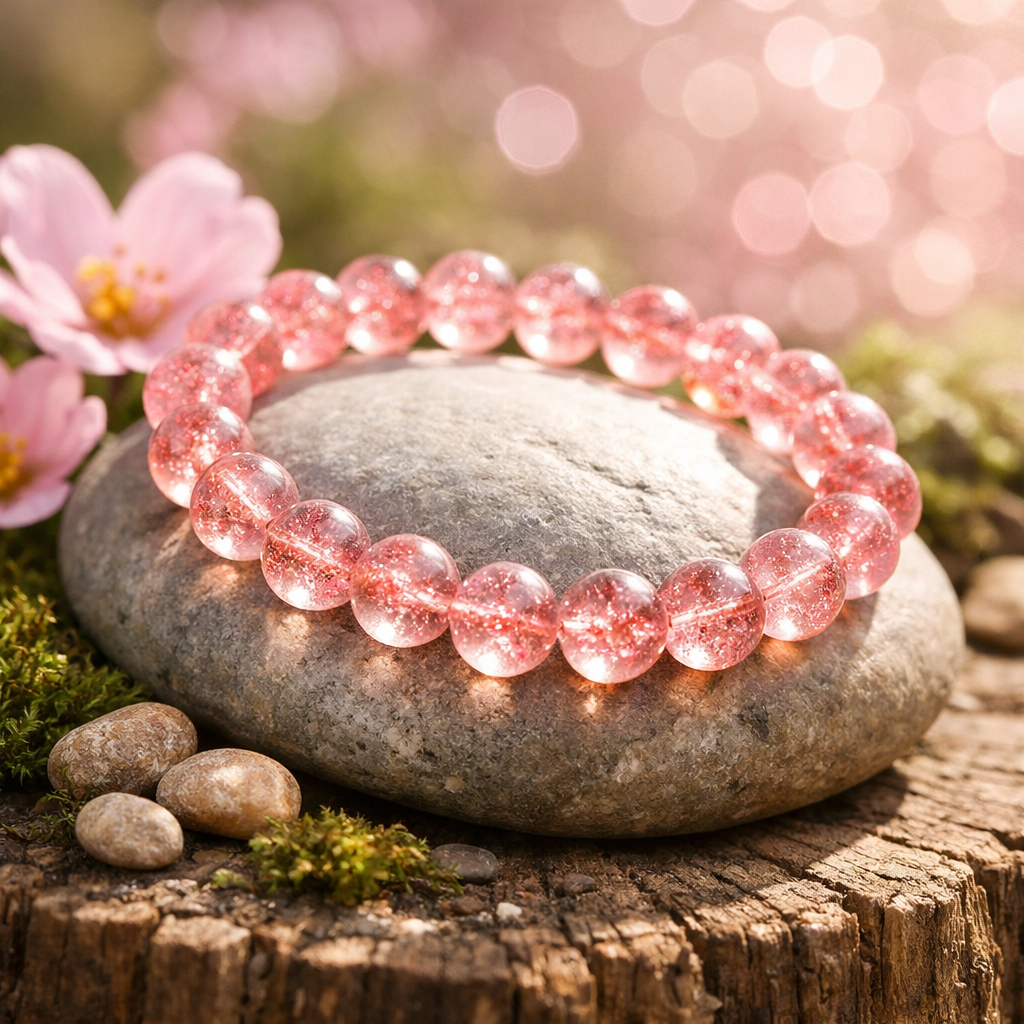Personal Charisma Strawberry Quartz Bracelet - Exclusive Offer