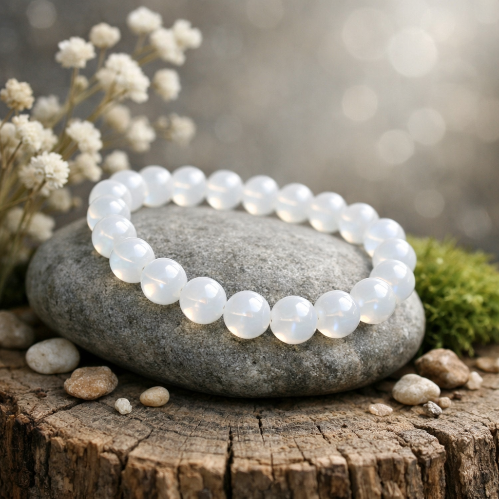 Noble White Moonstone Bracelet - Special Offer